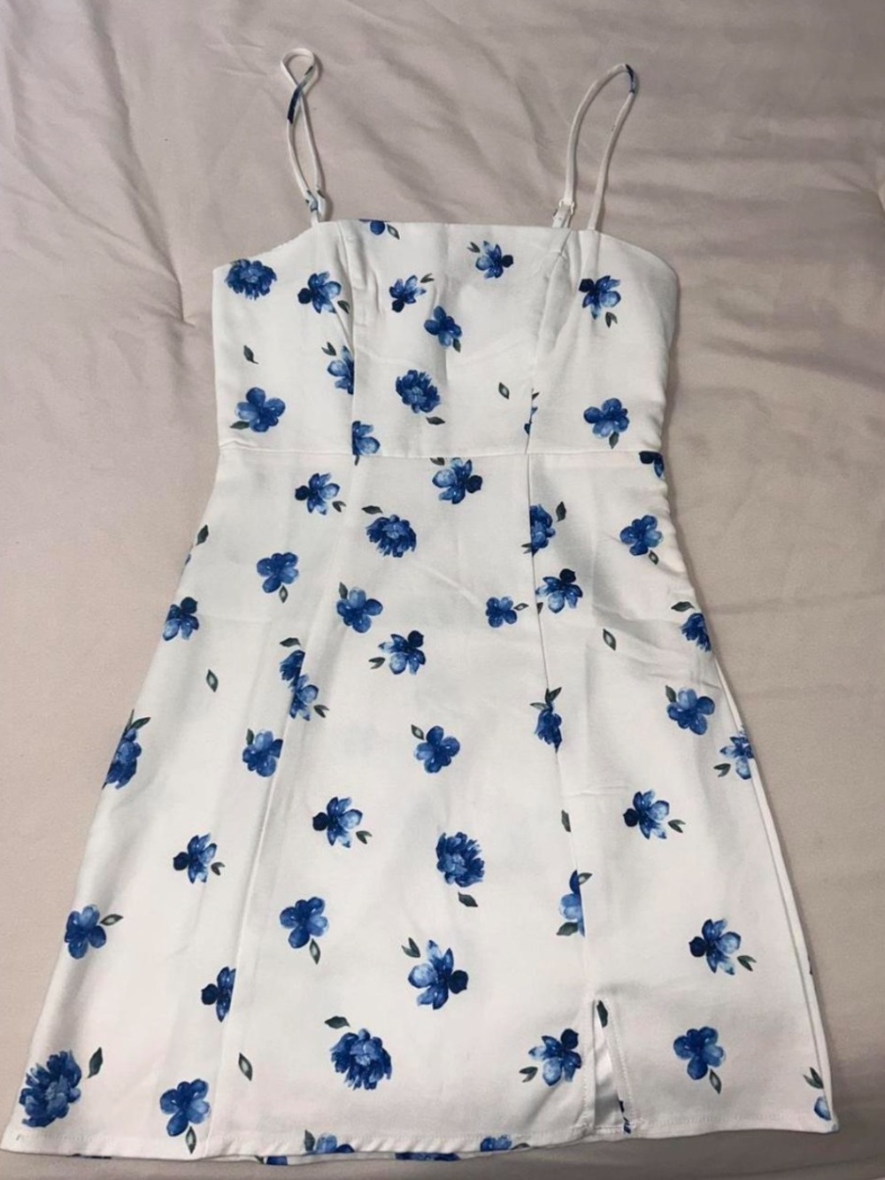 Princess Polly White/ Blue Floral Sundress